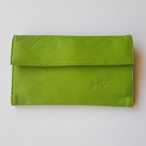 Junior Drake Lime Green Leather Wallet